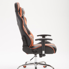 Herní křeslo Racing Edition, syntetická kůže, oranžová - 2