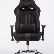 Herní křeslo Racing Edition, textil, hnědá - 1