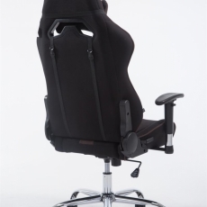 Herní křeslo Racing Edition, textil, hnědá - 3