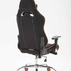 Herní křeslo Racing Edition, textil, oranžová - 3