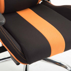 Herní křeslo Racing Edition, textil, oranžová - 7