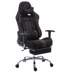 Herni křeslo Racing Limit, textil, černá / hnědá