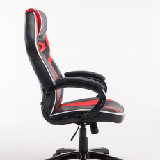 Herní křeslo Schumi, syntetická kůže, černá / červená - 3