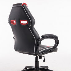 Herní křeslo Schumi, syntetická kůže, černá / červená - 4