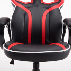 Herní křeslo Schumi, syntetická kůže, černá / červená - 5