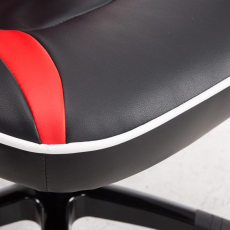 Herní křeslo Schumi, syntetická kůže, černá / červená - 7