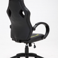 Herní křeslo Speed, syntetická kůže, zelená - 4