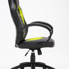 Herní křeslo Speed, syntetická kůže, zelená - 3