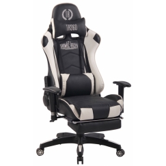 Herní křeslo Turbo, černá / bílá