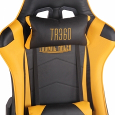 Herní křeslo Turbo, černá / žlutá - 6