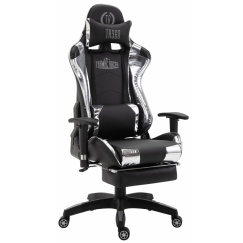 Herní křeslo Turbo Lesk, černá / bílá