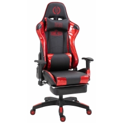 Herní křeslo Turbo Lesk, černá / červená
