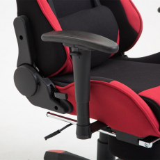 Herní židle Boavista, textil, černá / červená - 7