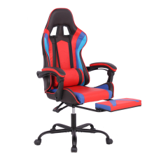 Herní židle Game, syntetická kůže, černá / červená - 2