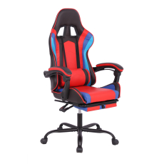 Herní židle Game, syntetická kůže, černá / červená - 3