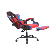 Herní židle Game, syntetická kůže, černá / červená - 10