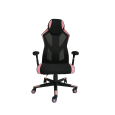 Herní židle Gaming Soft,  textil, černá / růžová - 2
