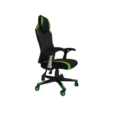 Herní židle Gaming Soft,  textil, černá / zelená - 1