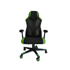 Herní židle Gaming Soft,  textil, černá / zelená - 2