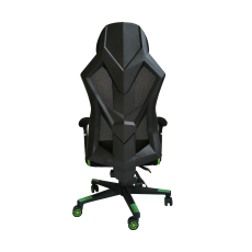 Herní židle Gaming Soft,  textil, černá / zelená - 4