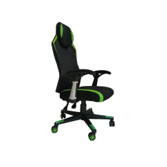 Herní židle Gaming Soft,  textil, černá / zelená