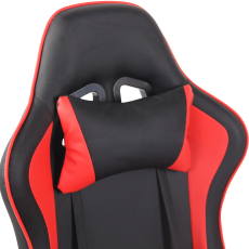 Herní židle Lismore, černá / červená - 4