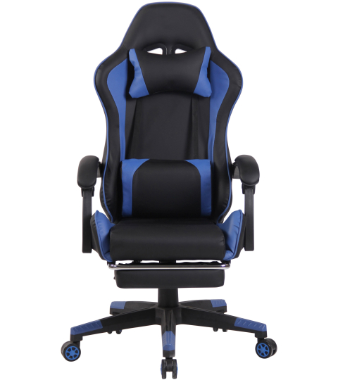 Herní židle Lismore, černá / modrá