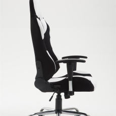 Herní židle Rosberg textil, černá / bílá - 3
