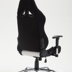 Herní židle Rosberg textil, černá / bílá - 4