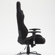 Herní židle Rosberg textil, černá / černá - 3