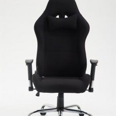 Herní židle Rosberg textil, černá / černá - 2