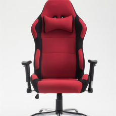 Herní židle Rosberg textil, černá / červená - 2