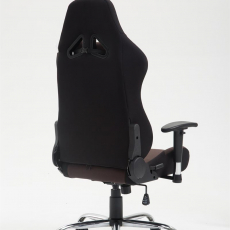 Herní židle Rosberg textil, černá / hnědá - 4