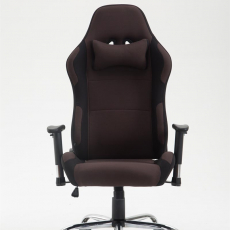 Herní židle Rosberg textil, černá / hnědá - 2