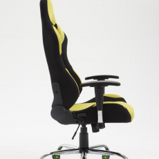 Herní židle Rosberg textil, černá / zelená - 3