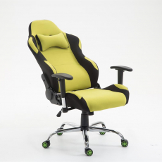 Herní židle Rosberg textil, černá / zelená - 5