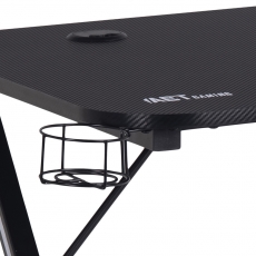 Herný stôl Aiden, 120 cm, čierna - 7