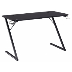 Herný stôl Aiden, 120 cm, čierna
