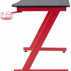 Herný stôl Hayward, 110 cm, červená - 3