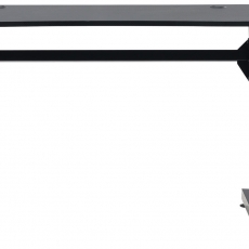 Herný stôl Hayward, 110 cm, čierna - 2