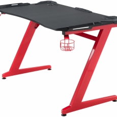 Herný stôl Rockford, 120 cm, červená - 1