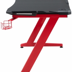 Herný stôl Rockford, 120 cm, červená - 3