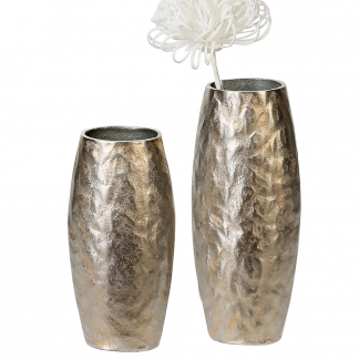 Hliníková váza Dents, 35 cm