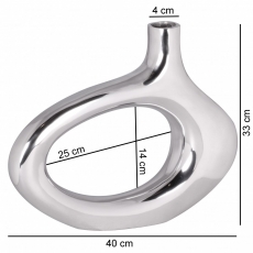 Hliníková váza Omega, 33 cm - 3