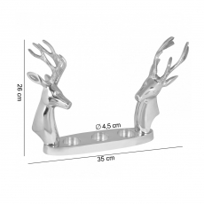 Hliníkový čajový svícen Jeleni, 35 cm - 3