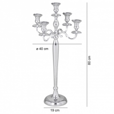 Hliníkový pětiramenný svícen Armige, 80 cm - 3