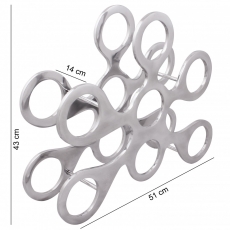 Hliníkový stojan na víno Circle, 51 cm - 3