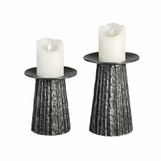 Hliníkový svietnik Vulcano, 21 cm, grafitová - 1