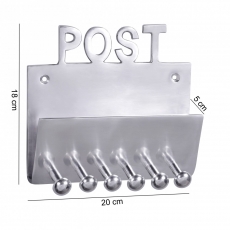 Hliníkový vešiak s priehradkou Post, 20 cm - 3