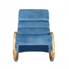 Hojdacie kreslo Liege, textil, modrá - 6